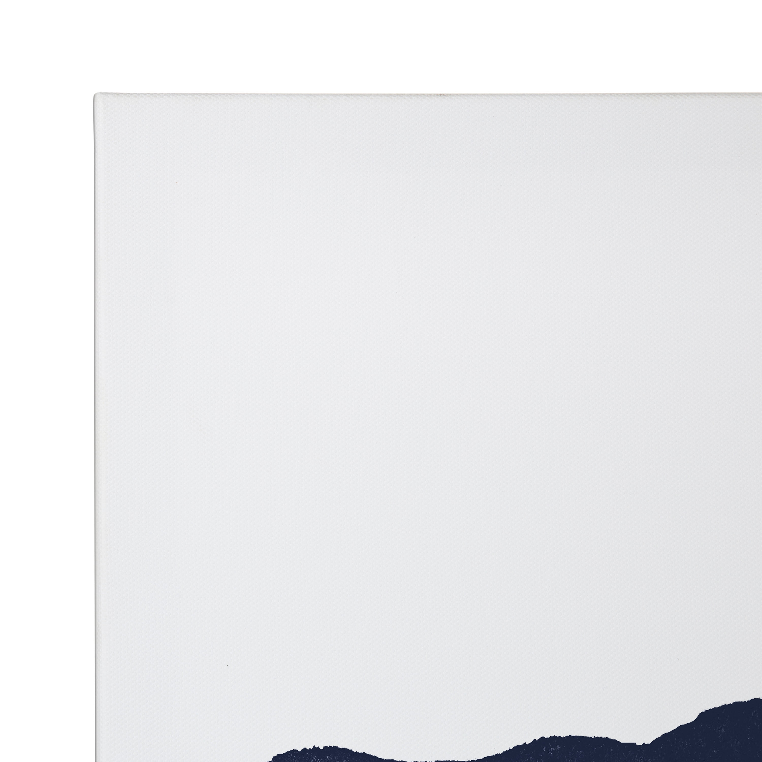 Kate and Laurel Blue Abstract Mountain Range Canvas Wall Art Set by Amy Lighthall 3 Piece 12 x 28