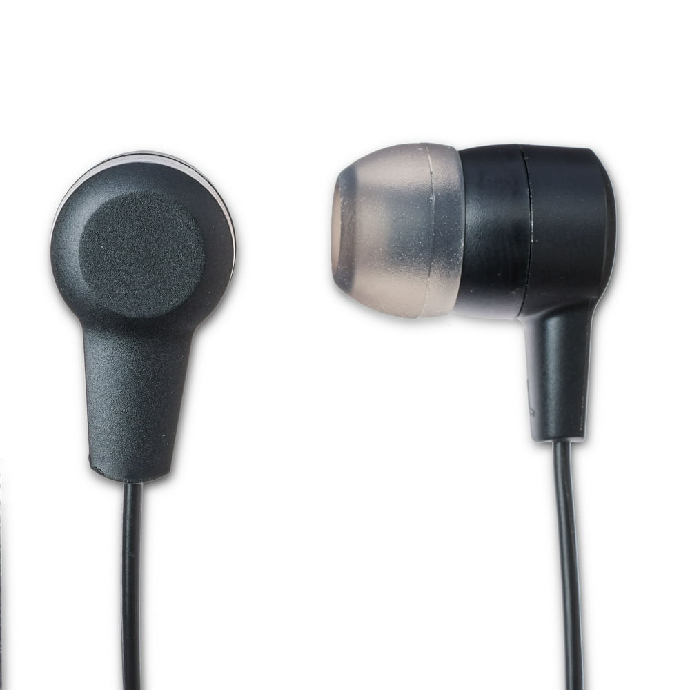 onn. Earphones with Mic, Black