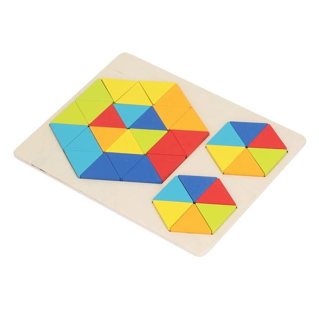 Kids Geometric Puzzles, 36 Pieces Logic Thinking Kids Shape Puzzles Wood for School
