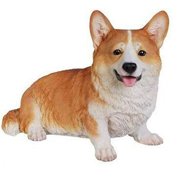 Ebros Gift 18.8" Long Realist Welsh Corgi Dog Home Decor Resin Figurine