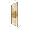 thumbnail image 6 of Hillbourne 2-Light Wall Sconce in Warm Brass, 6 of 6