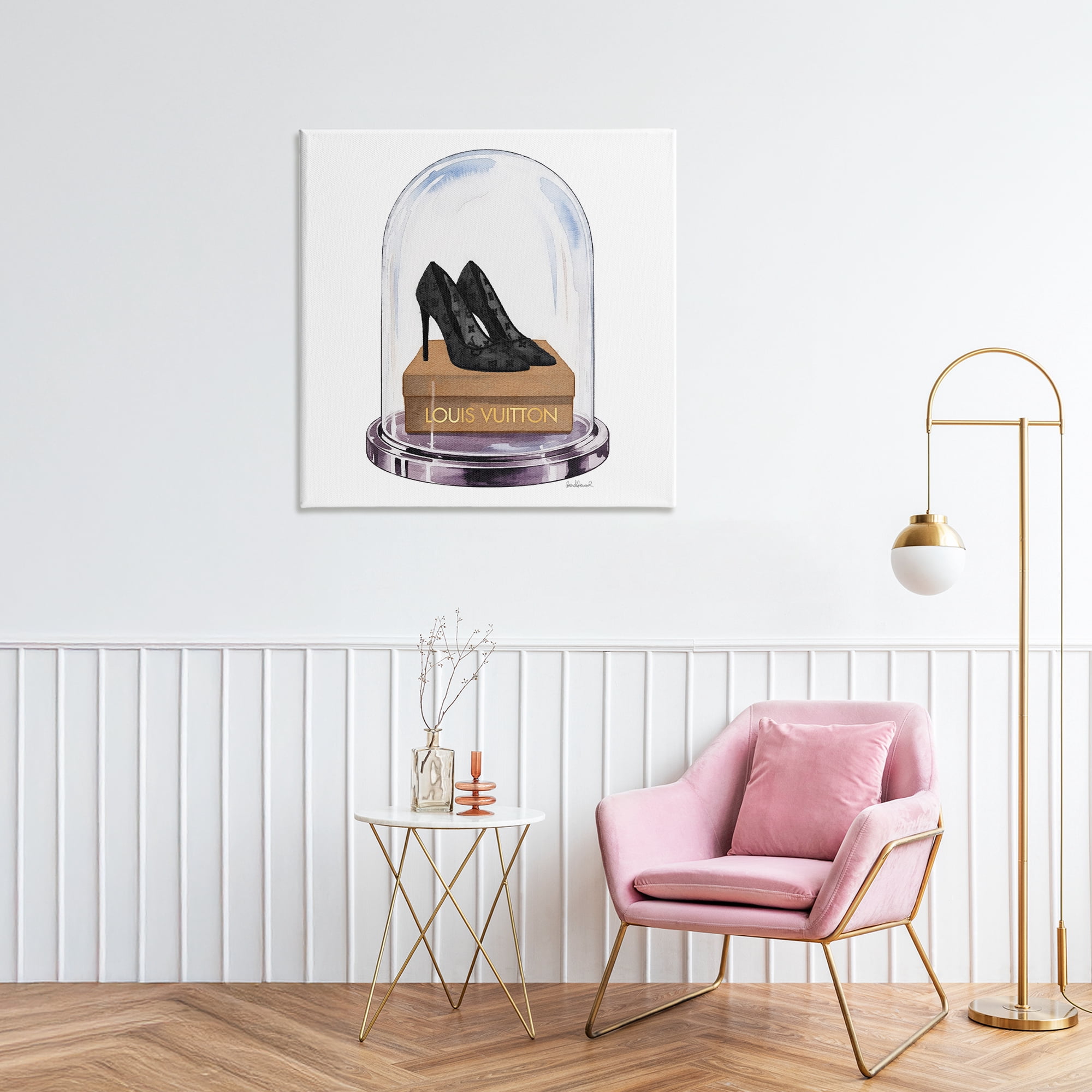 Stupell Industries Black Heels in Bell Jar Canvas Wall Art, design by Amanda Greenwood