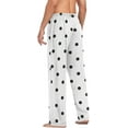 thumbnail image 6 of Top-kevin Black Polka Dots on a White Background Pajama Pants for Men Men's Pajama Pants Mens Pajama Bottoms with Drawstring, 6 of 7