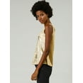 thumbnail image 4 of Camiseta Sin Mangas Allegra K Con chaleco Brillante Metálico para Fiesta y club, oro, XS, 4 of 6