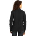 thumbnail image 2 of Port Authority ®  Ladies Microfleece 1/2-Zip Pullover. L224 Xl Black, 2 of 6