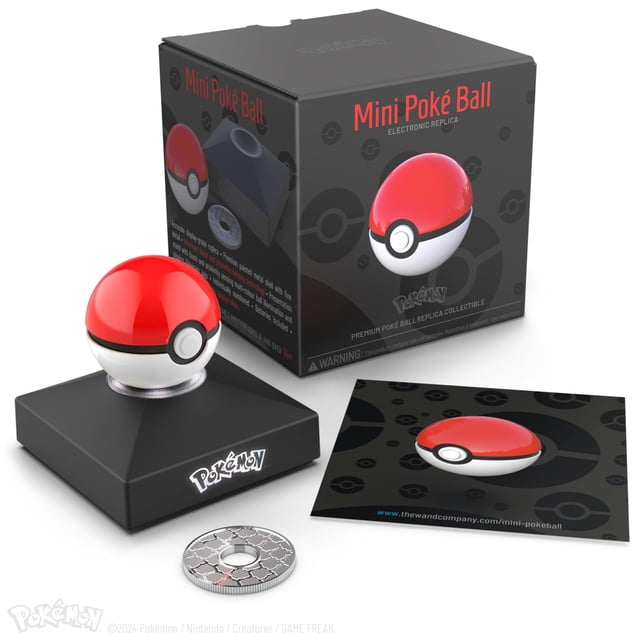 Réplica de la Mini Poké Ball The Wand Company con características de iluminación