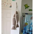 thumbnail image 4 of Decoración de peces de madera, decoración colgante de peces de madera para pared, decoración rústica de peces náuticos, tema de playa, decoración del hogar, escultura de peces, 4 of 5
