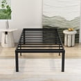 thumbnail image 3 of NNV 18" 3500 lbs Heavy Duty Twin XL Bed Frame, Duty Steel Slat Metal Bed Frame, Black, 3 of 6