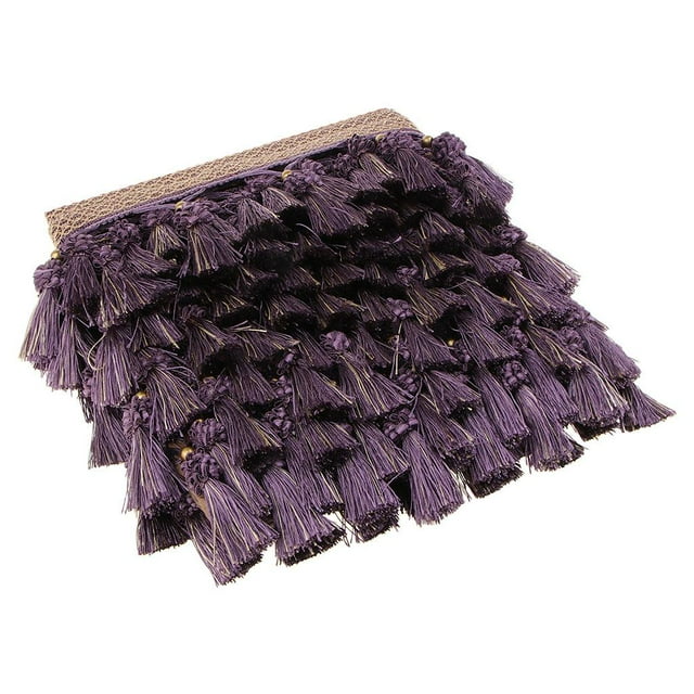 veasfak Curtain Beaded Tassel Fringe Craft Lace Home Decoration Deep
