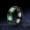 Green, variant on Frosted Silk Pattern Inlaid Rhinestone Ring Alloy Exquisite Women Men Fashion Jewelry Sandblasted Stainless Steel Wedding Band
