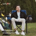 thumbnail image 6 of Sunnyfeel XXL Oversized Camping Chair Heavy Duty 500 LBS Ideal for Tall People Above 6'4 (Blue), 6 of 8