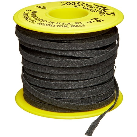 Mitchells Abrasive Cord 58-S Flat Abrasive Tape, Silicon Carbide 150 Grit 3/16