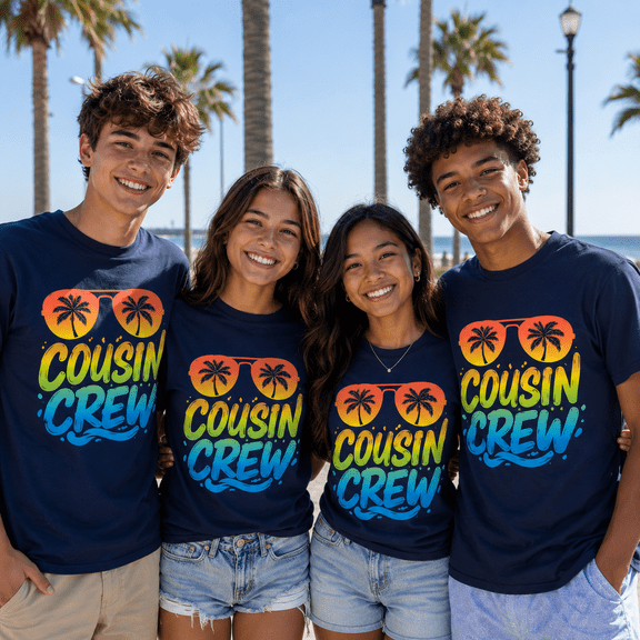 Cousin Crew Shirt, Beach Squad Matching Family Shirts, Summer Vacation Outfit, Cousin Trip Shirt, Family Reunion Gift for Cousins