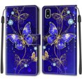 thumbnail image 2 of PU Leather Phone Case Kickstand Style Phone Cover Compatible with Galaxy A10, 2 of 7
