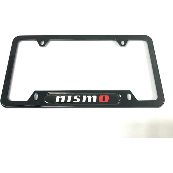 1PC Stainless Steel License Plate Frame Cover Holder for Nismo Black Sport