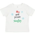 thumbnail image 3 of Inktastic Nice until Proven Naughty with Snowflakes Boys or Girls Baby T-Shirt, 3 of 5