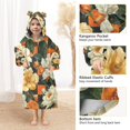 thumbnail image 3 of FORMRS Wearable Blanket Hoodie with Sleeves for Kids Cozy Flannel Sweatshirt, Bright Floral, 3 of 7