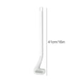 thumbnail image 3 of Toilet Sculpted Piece Brush Cleaner, Silicone Scrubber, 15inExtended Handle, Golf Profile, White, Bathroom Scrubbing, Hanging Hook 1 Pc, Toilet Sculpted Piece Maintenance, 3 of 6