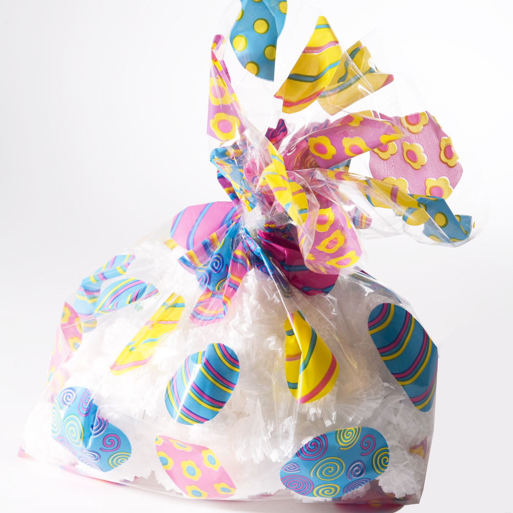 Cellophane Easter Basket Bags (12Pc) Party Supplies 12 Pieces