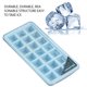 thumbnail image 4 of Molde de silicona para hacer cubitos de hielo, 21 cavidades, bandeja para molde de crema para pasteles con tapa, utensilios para hornear, cuadrado, azul Methold HA004768-02, 4 of 7