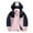 Pinks, variant on Kids Brushed Fleece Zip-Up Hooded Sweatshirt Children's Warm Casual Coat Watertightness Warm Three-in-One Hooded Hardshell Jacket with Inner Liner Two-Piece Set Black 12 Years