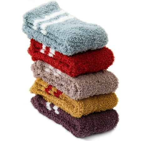 

Fuzzy socks Fuzzy Socks for Women Warm Soft Fluffy Socks Thick Cozy Plush Sock Winter Christmas Socks(plush)