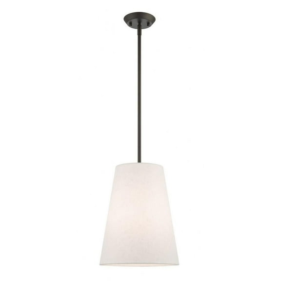 1 Light Pendant in Modern Style 11 inches Wide By 19.25 inches High-Bronze Finish Bailey Street Home 218-Bel-4188427