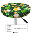 thumbnail image 2 of St Patrick's Day10 Round Bar Stool Seat Covers, Elastic Round Chair Cover Stool Seat Slipcover Bar Stool Cushions Round Pad for 12-14 inch, 2 of 5