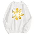 thumbnail image 4 of XIAOCHA Womens sweatshirts flower Graphic Letter Print Crewneck Sweatshirt oversized Long Sleeve Pullover sport sweatshirt streetwear Daily, 4 of 5
