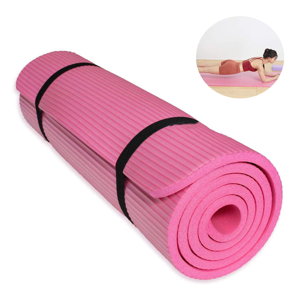 185CM Yoga Mat Gym Exercise 15MM Lengthen Non-slip Pad Fitness Mat carry Bag 