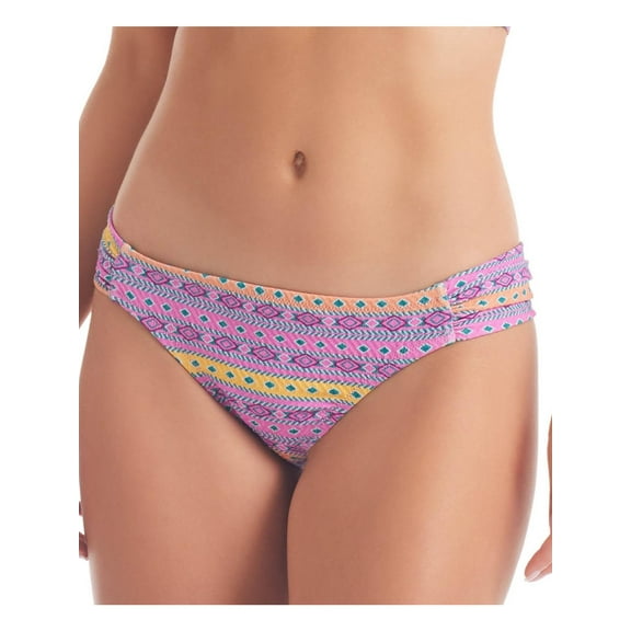 Jessica Simpson Womens Metallic Printed Swim Bottom Separates