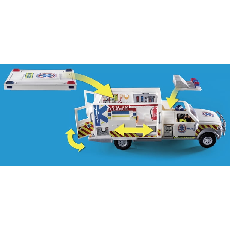 Playmobil Ambulance Rescue Set – Lights & Sounds, 2022 Version With Figures