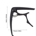 thumbnail image 2 of BESTYASH Zinc Alloy Guitar Tuner Clamp, Black Clip-On Tone Adjust Tool for String Instruments, Easy and Accurate Tuning, 2 of 8
