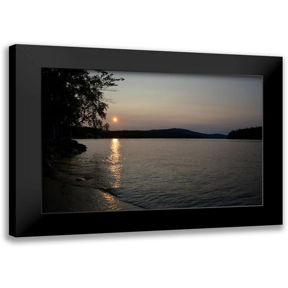 Melanson, Suzanne 24x17 Black Modern Framed Museum Art Print Titled - Glorious Lake 1