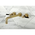 thumbnail image 2 of Kingston Brass KS8023DKL Kaiser Two-Handle 3-Hole Wall Mount Roman Tub Faucet in Antique Brass, 2 of 6