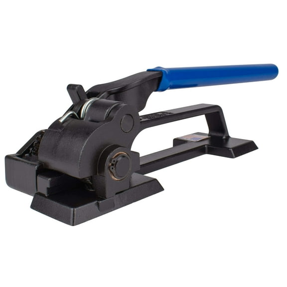 Heavy Duty Steel Strapping Tensioner - from 3/8" up to 3/4" Wide Strap - Feedwheel Tensioner for Flat Loads - EP-1425 - Made in USA