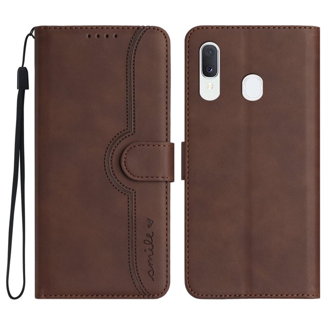 Compatible with Samsung Galaxy A30/ A20 Case Premium PU Leather Wallet with Built-in Magnet Cover