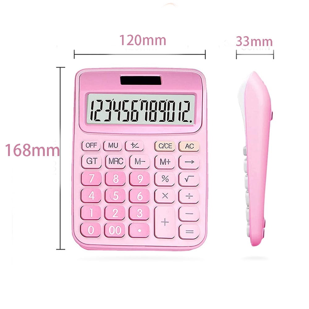 SagaSave Desktop Calculator with 12 Digits Large LCD Display for Office School Adults and Students