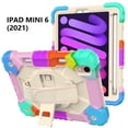thumbnail image 6 of Case for iPad Mini 6 2021 8.3-inch, Kids Shockproof Rugged Hybrid 360 Rotating Stand Cover with Hand Shoulder Strap/Pencil Holder, 6 of 8