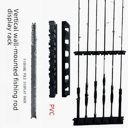 Luya Rod Fishing Rod Display Rack Fishing Rod Rack Bracket Wall-mounted Fishing Rod Display Rack Vertical Wall Fixing Rack Display Rack