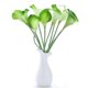thumbnail image 2 of 10pcs Elegant Lifelike Real Touch Artificial PU Calla Lily Flower Bouquets Bridal Wedding Flower Bouquets (Green), 2 of 3