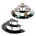 thumbnail image 3 of Soporte de exhibición acrílico de 3 niveles para de acción, soporte de Cupcake acrílico , soporte de postre de media para, 3 of 9