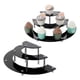 thumbnail image 3 of Soporte de postre para muffins de cupcakes, soporte para pasteles de 3 niveles para fiestas de cumpleaños de niños, bodas, bautizos - negro, 3 of 9