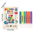 thumbnail image 2 of Magic Popcorns Pens | Create Raised 3D Puffy With Bubble Pens, Includes 6 Vibrant Colors, Dries With Fun Texture, Great For Crafts School Projects, 1Pcs, 2 of 6
