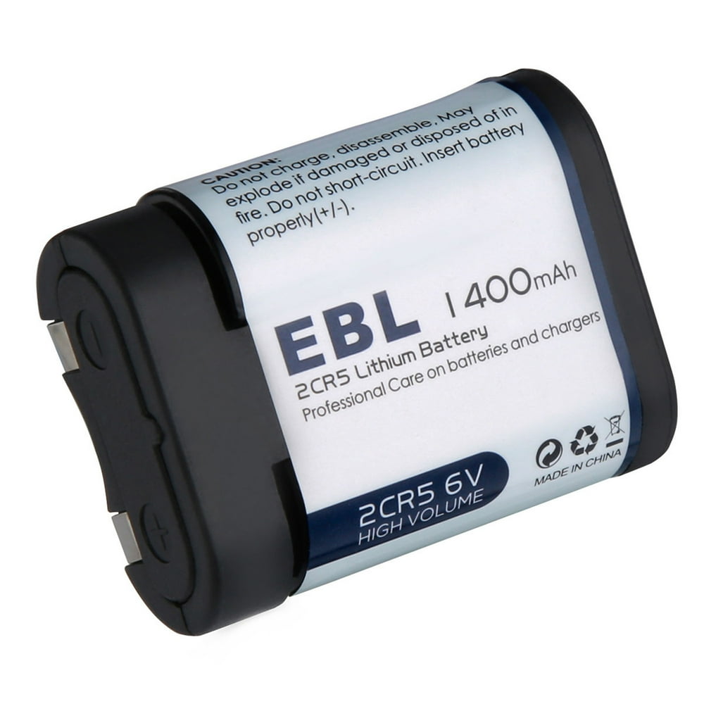EBL 1400mAh 6 Volt 2CR5 Photo Camera Lithium Battery for Panasonic DL45