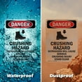 thumbnail image 6 of (2 Pack) Crushing Hazard Outriggers OSHA Danger Sign 7 Inch X 10 Inch Indoor / Outdoor Rust-Free Aluminum Metal Signs for Workplace, Workshop, and Construction Site, Made in the USA, 6 of 8