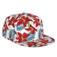 thumbnail image 2 of Uemuo Lilies Flowers Pattern Women's Baseball Cap,Straight Brim Hat,Golf Dad Hat,Travel Hat,Sun Protection Cap,Everyday Accessory, 2 of 9