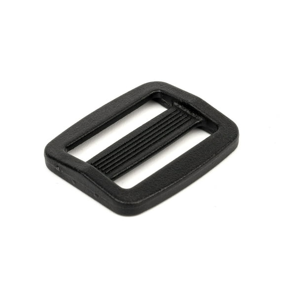 Country Brook Design® 1 Inch Black Plastic 5.0 mm Mouth Tri-glide Slides, 100 Pack