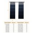 thumbnail image 6 of Fsddascl Blue Gray Blackout Curtains for Bedroom/Living Room, Thermal Insulated Kitchen Curtains, Farmhouse Vintage Gradient Abstract Art Grommet Darkening Window Treatment Drapes 52"x84"x2, 6 of 6