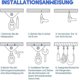 thumbnail image 3 of Heavy Duty Stainless Steel Ceiling Hook, Hanging Hook, 4 Set Screws, 3 of 5